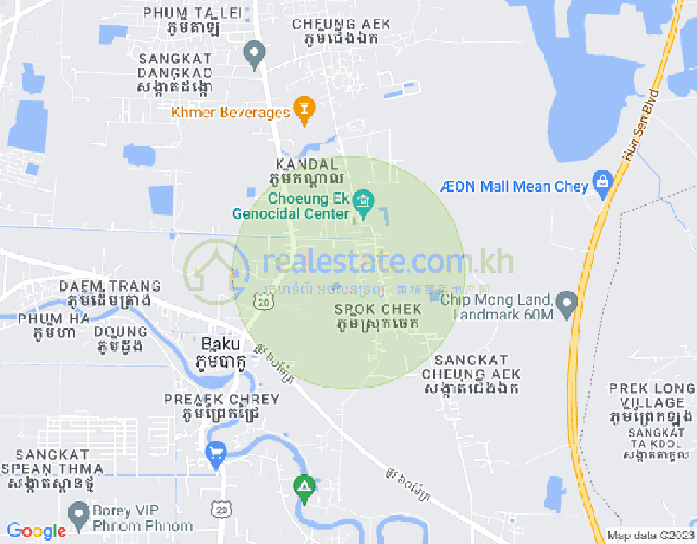 Mapa: Dangkao, Phnom Penh