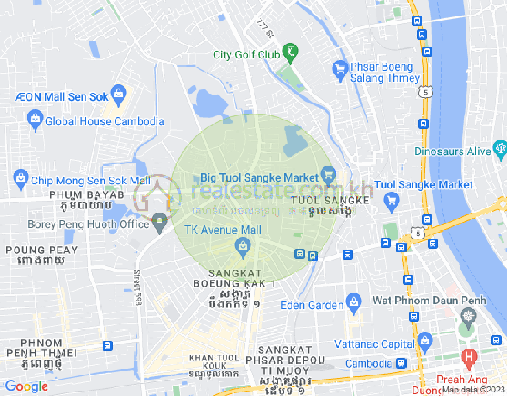 แผนที่ รุสเซ็ยแกว, พนมเปญ