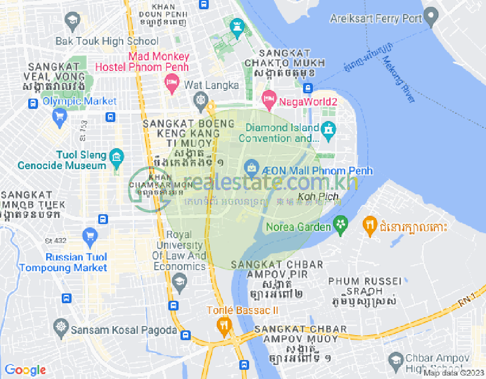 百色河分区, 占卡蒙, 金边地图