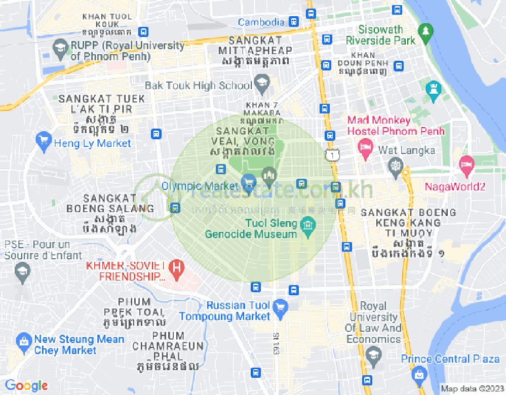 奥林匹克, 波哥堪, 金边地图