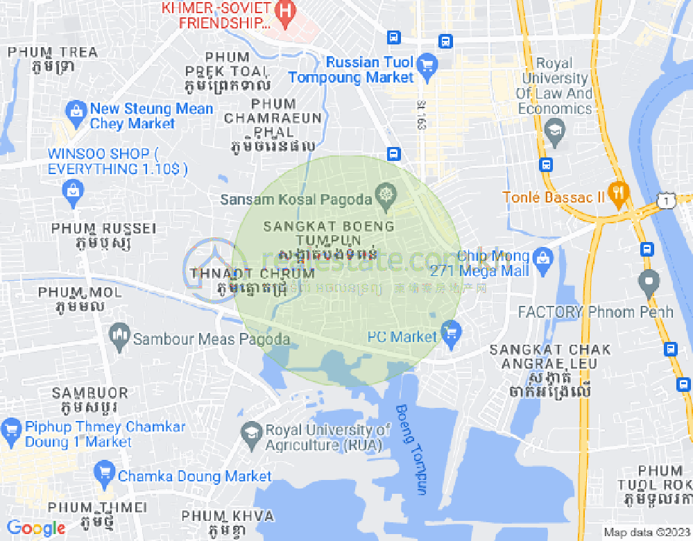 371 371, 庆丰屯2, 棉芷区, 金边地图