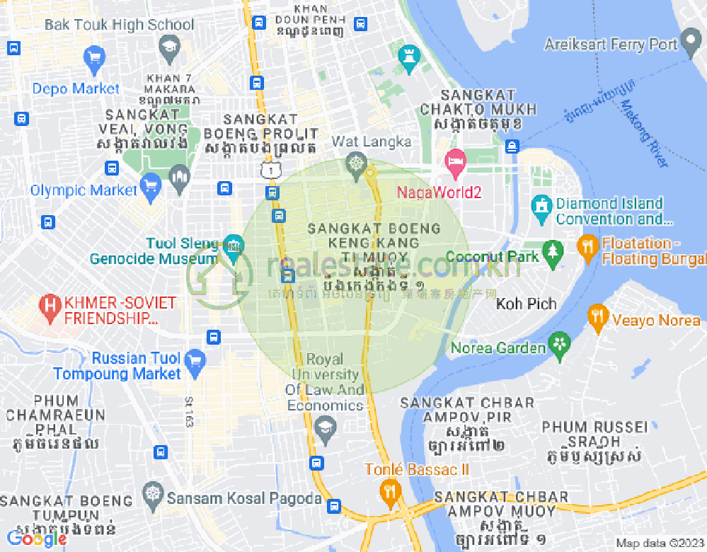 แผนที่ บีเคเค 2, บึงเกงกอง, พนมเปญ