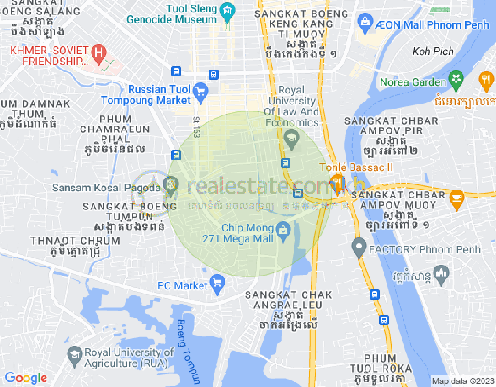 Карта 99 154, Рынок Дэум Тхок, Чамкармон, Пномпень