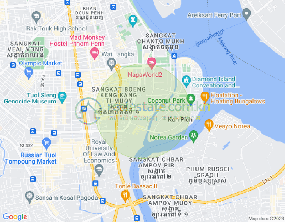 แผนที่ โตนเลบาสัก, จัมการมอน, พนมเปญ