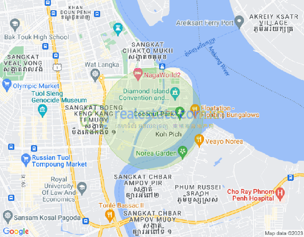 แผนที่ โตนเลบาสัก, จัมการมอน, พนมเปญ