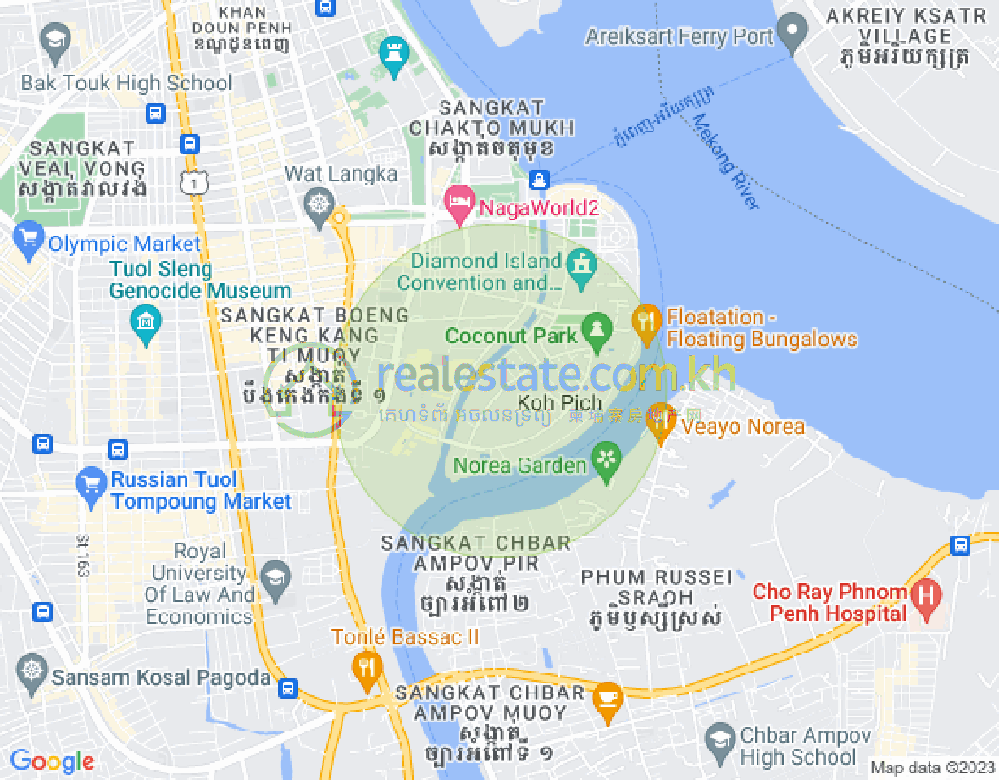 แผนที่ โตนเลบาสัก, จัมการมอน, พนมเปญ