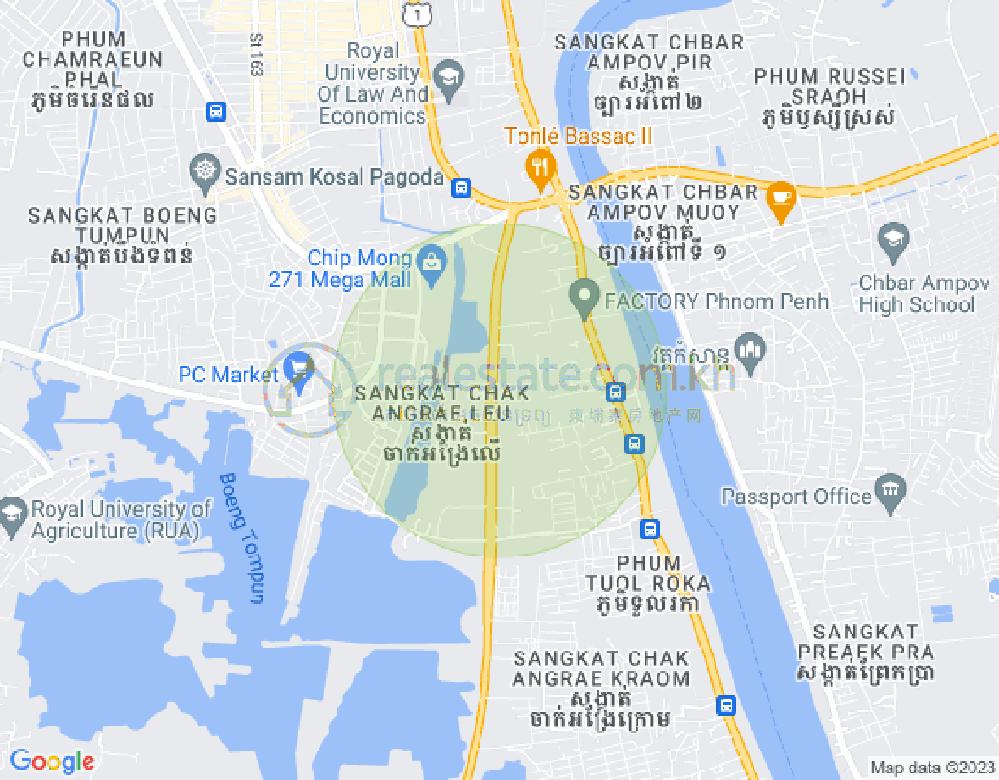 ផែនទី ចាក់អង្រែលើ, មានជ័យ, ភ្នំពេញ