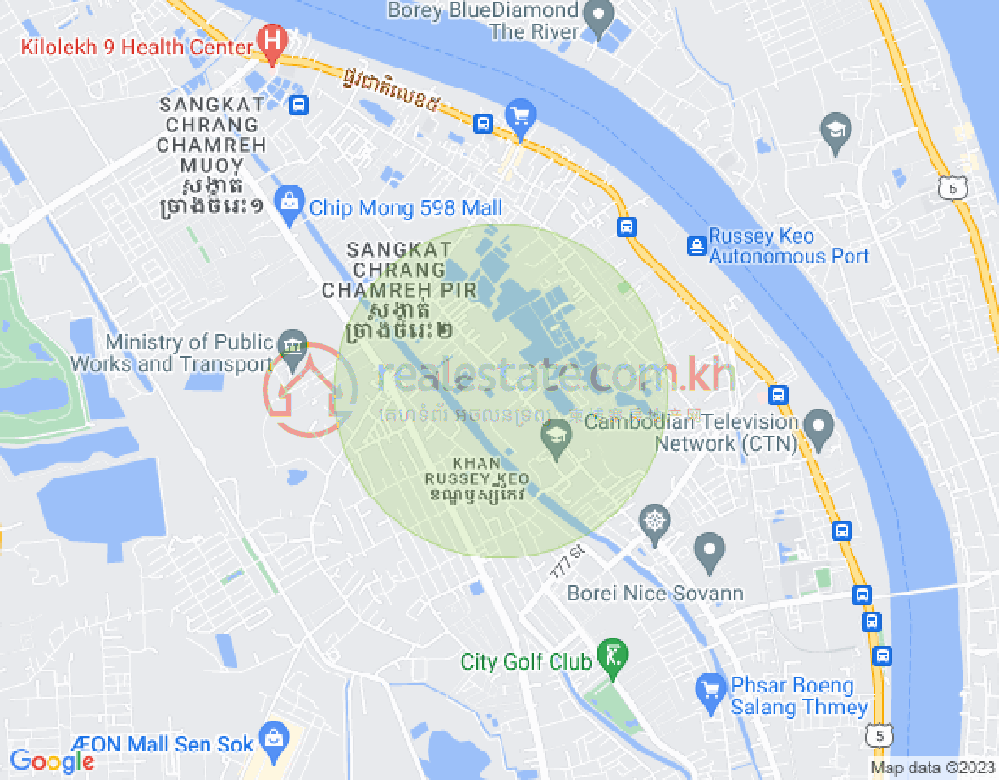 แผนที่ รุสเซ็ยแกว, พนมเปญ