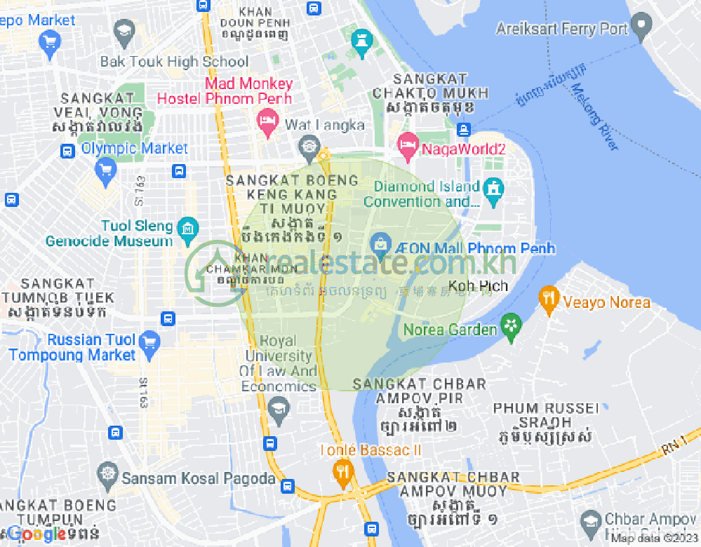 百色河分区, 占卡蒙, 金边地图