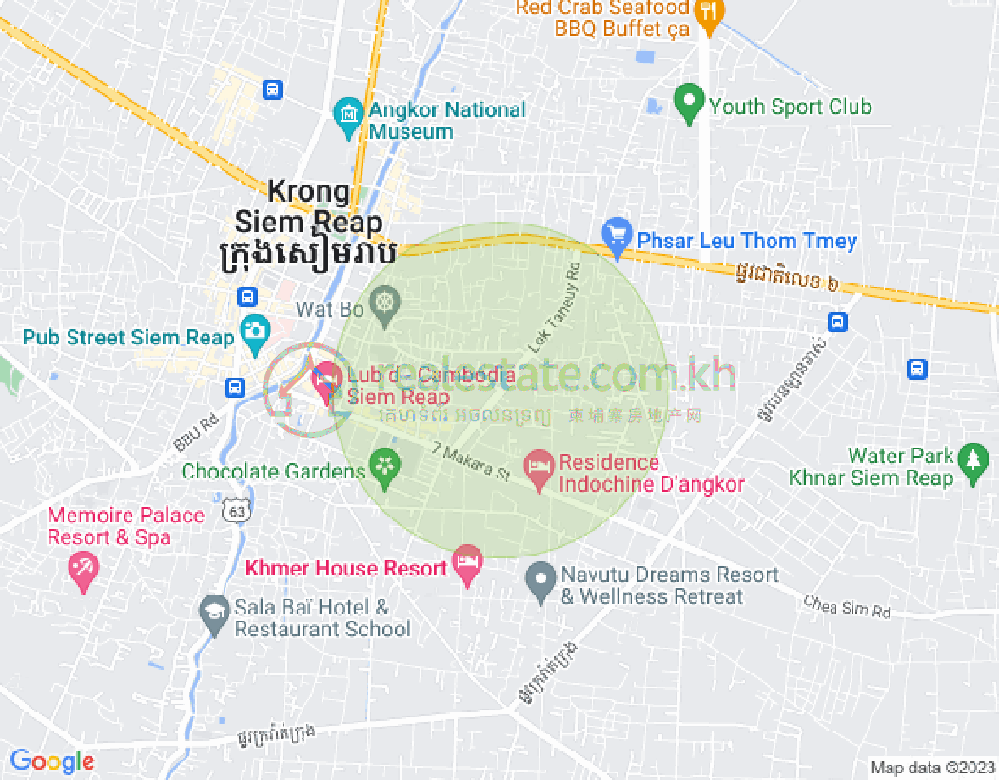 Map of Sala Kamraeuk, Siem Reap