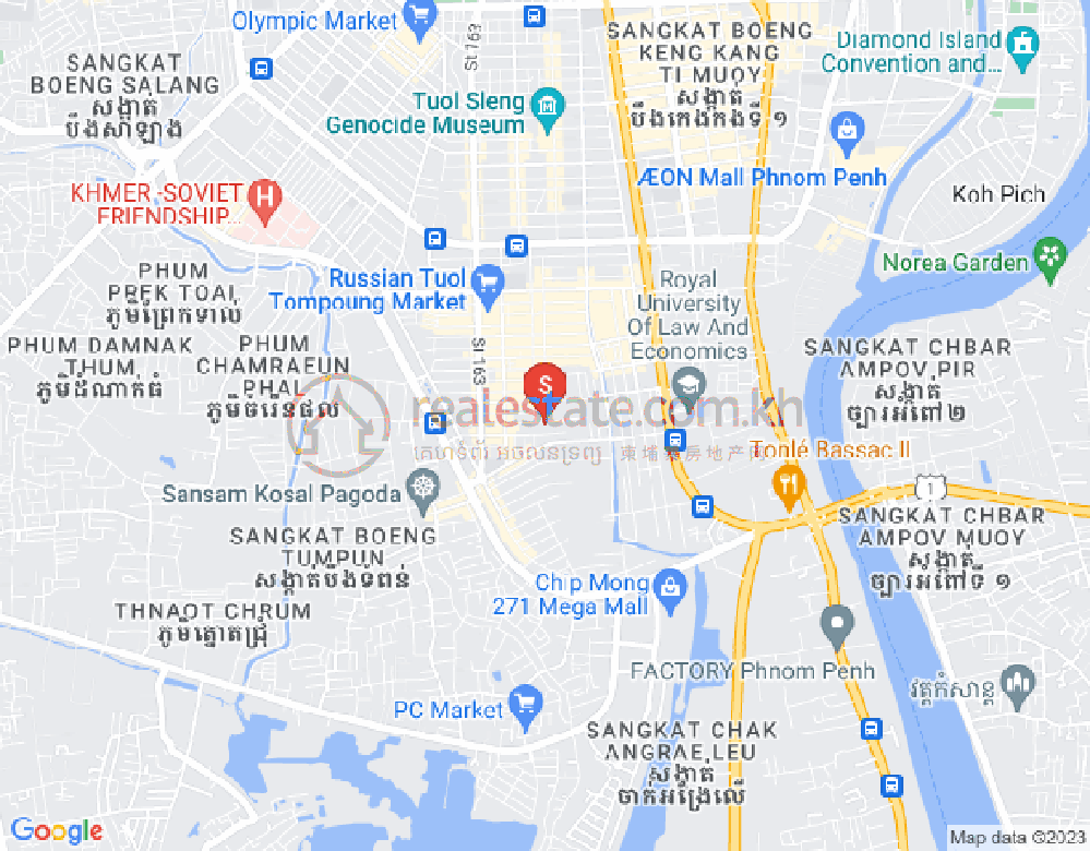 Mapa: Toul Tum Poung 2, Chamkarmon, Phnom Penh