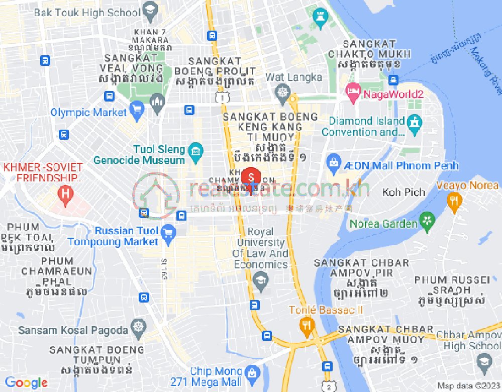 百色河分区, 占卡蒙, 金边地图