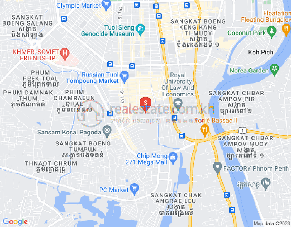万禾密分区, 占卡蒙, 金边地图