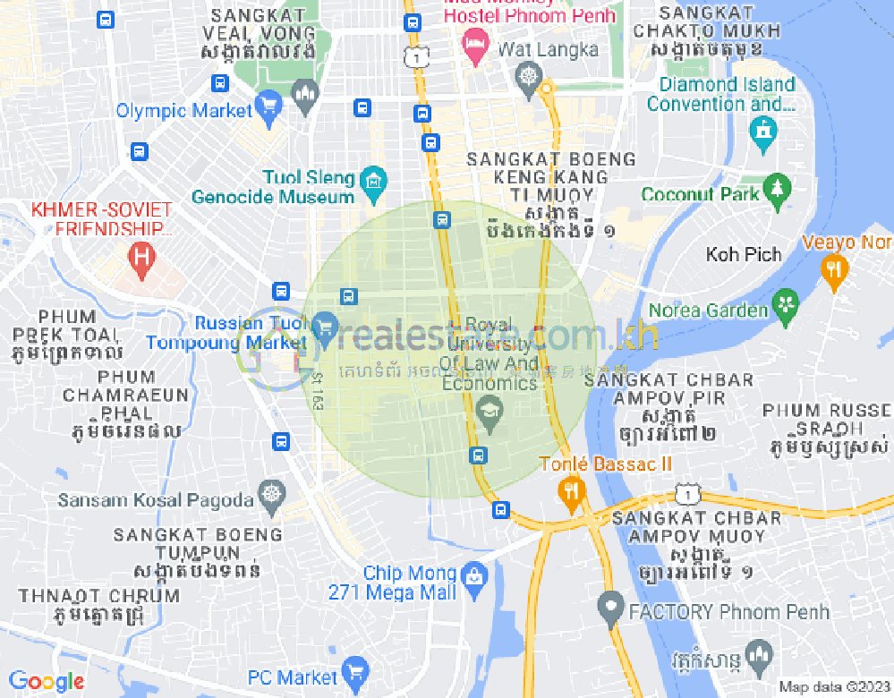 万禾密分区, 占卡蒙, 金边地图