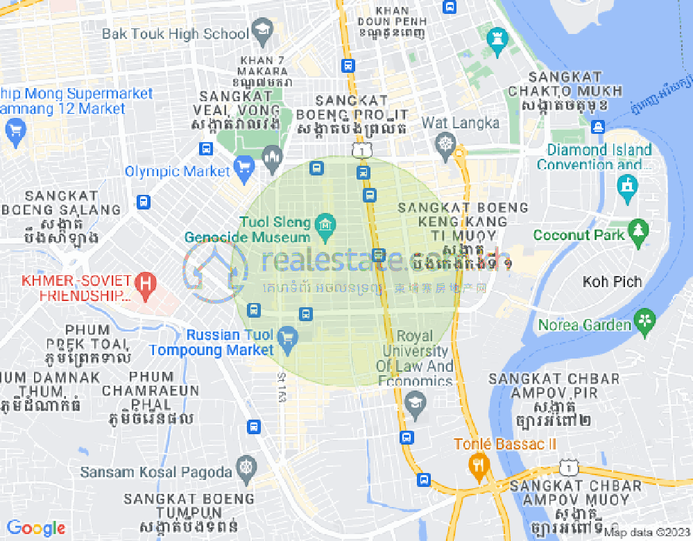 Mapa: BKK 3, Boeng Keng Kang, Phnom Penh