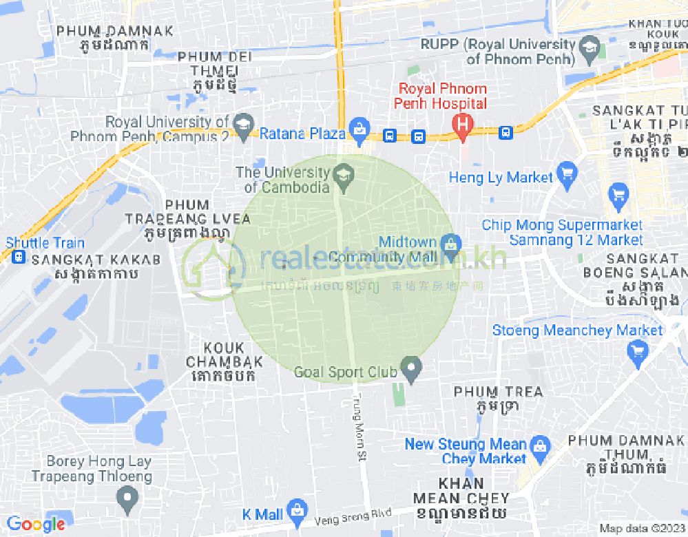 Карта Туек Тхла, Сен Сок, Пномпень