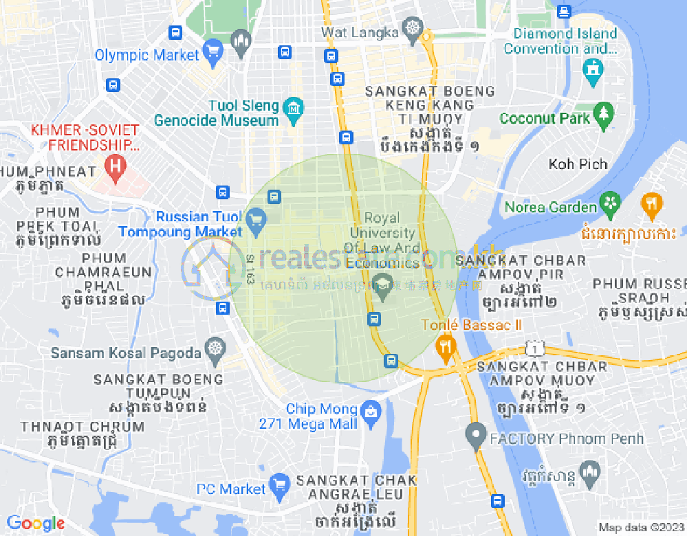 만화밀구역, 짬까몬, 프놈펜 지도