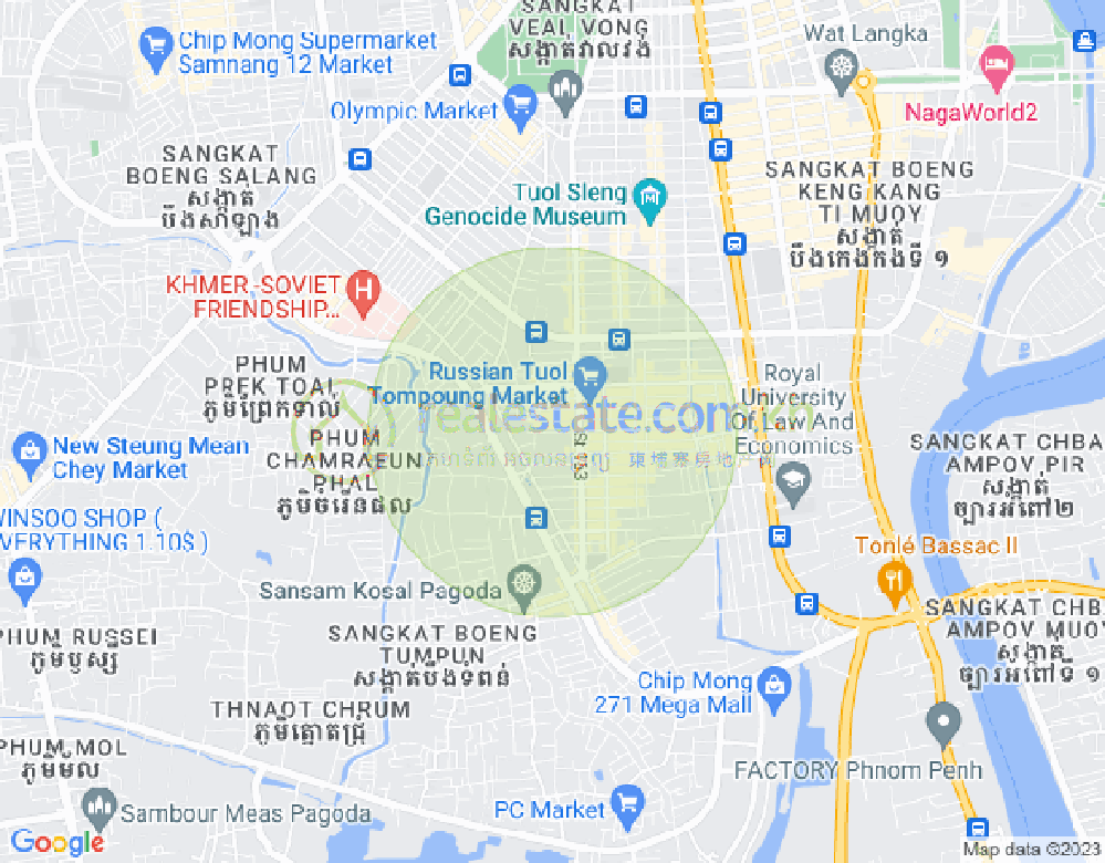 주더분1구역, 짬까몬, 프놈펜 지도