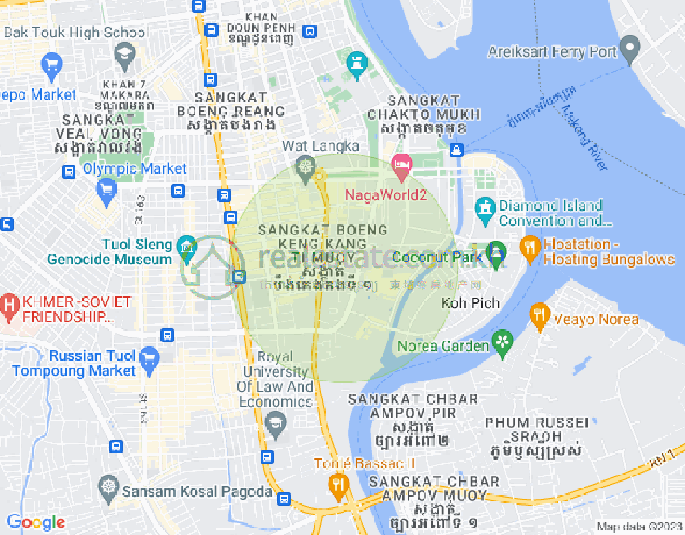 Mapa: Toul Svay Prey 2, Boeng Keng Kang, Phnom Penh