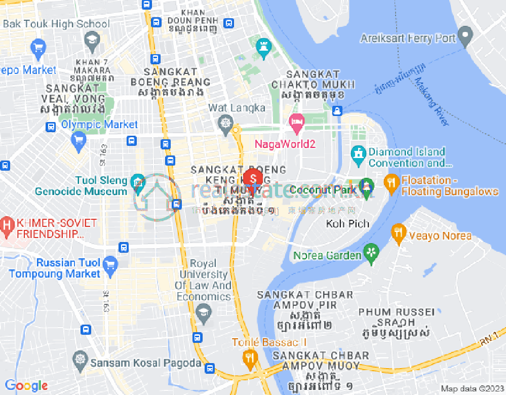 Mapa: Toul Svay Prey 2, Boeng Keng Kang, Phnom Penh