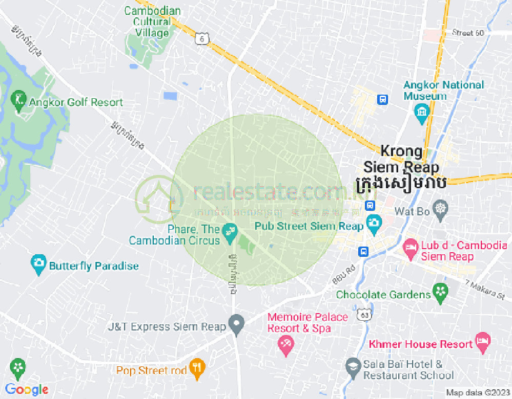 Svay Dangkum分区, 暹粒地图