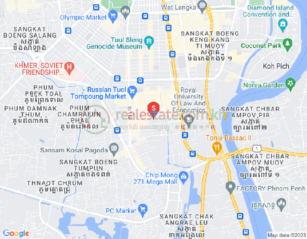 朱德奔1分区, 占卡蒙, 金边地图