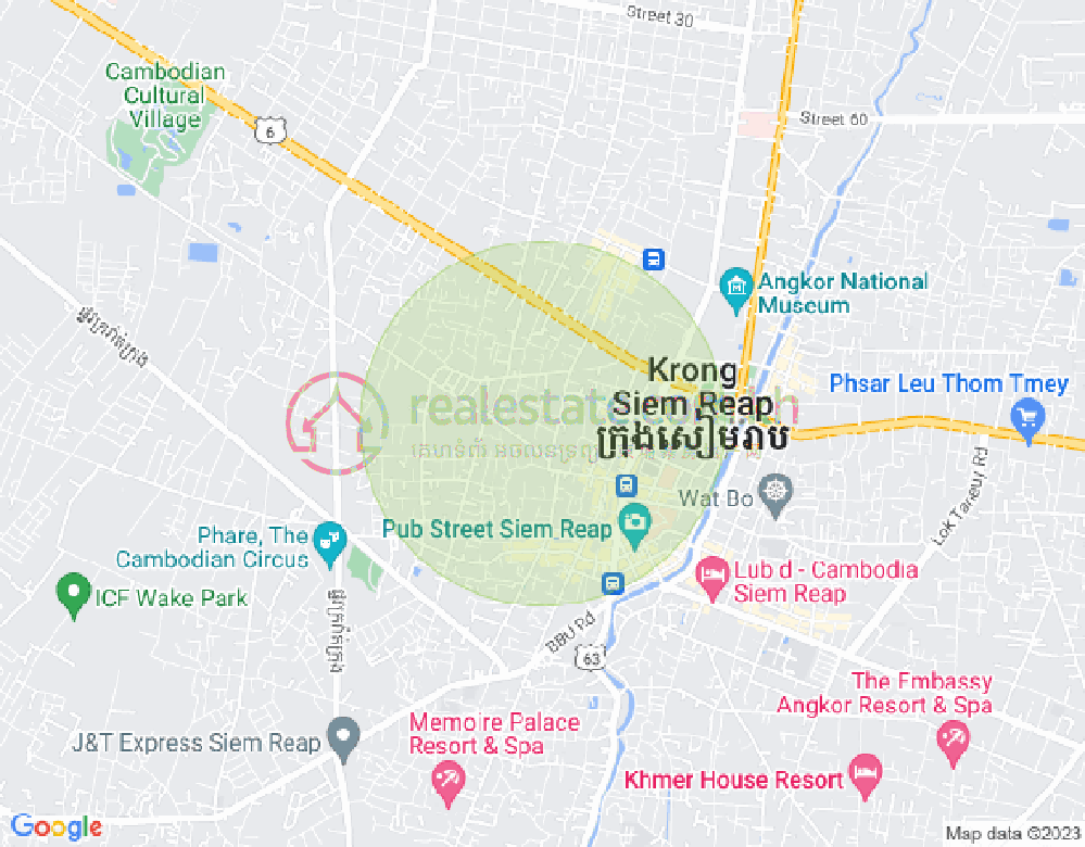 Mapa: 6A 6A, Svay Dankum, Siem Reap