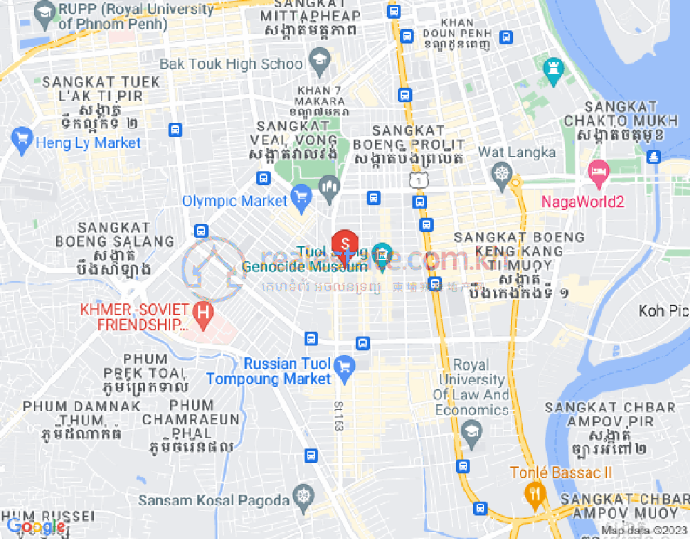 Carte de BKK 1, Boeng Keng Kang, Phnom Penh