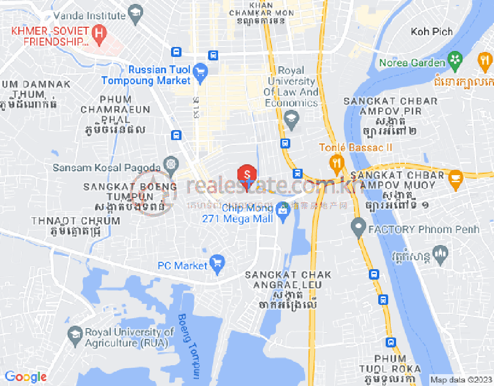 แผนที่ บึงตระเบก, จัมการมอน, พนมเปญ