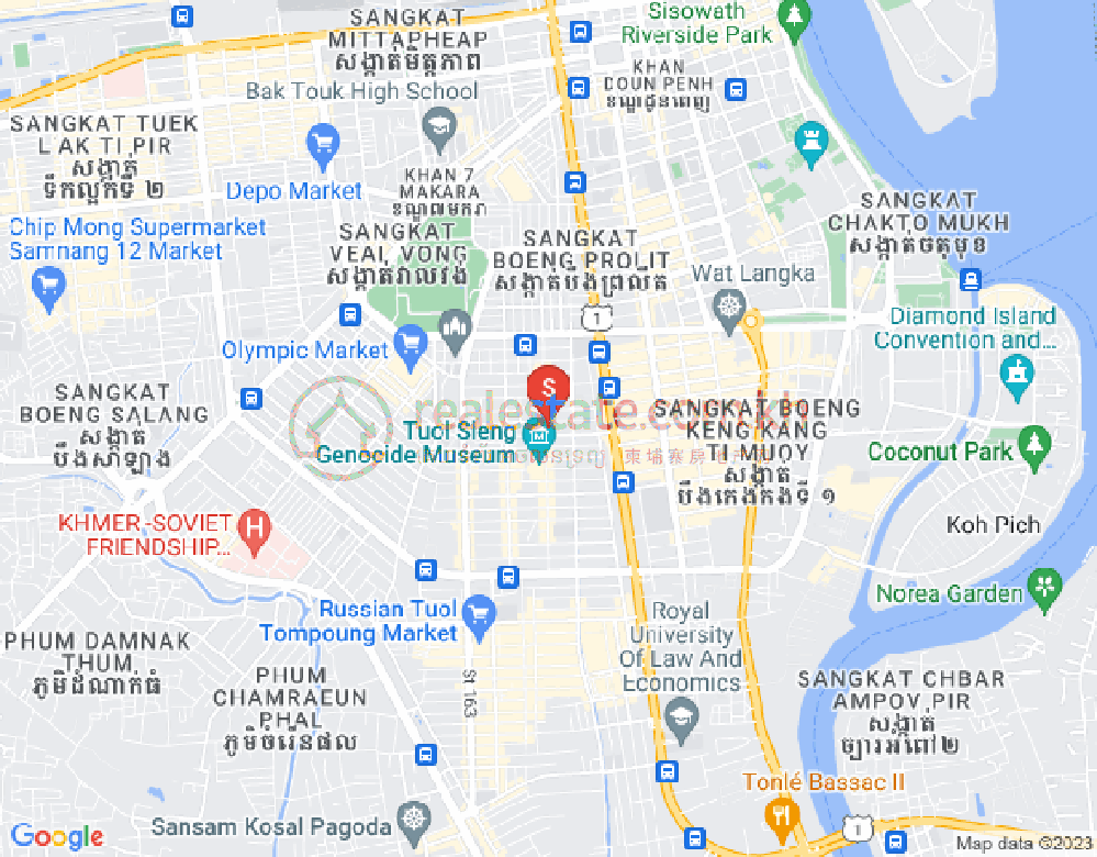 แผนที่ โตนเลบาสัก, จัมการมอน, พนมเปญ