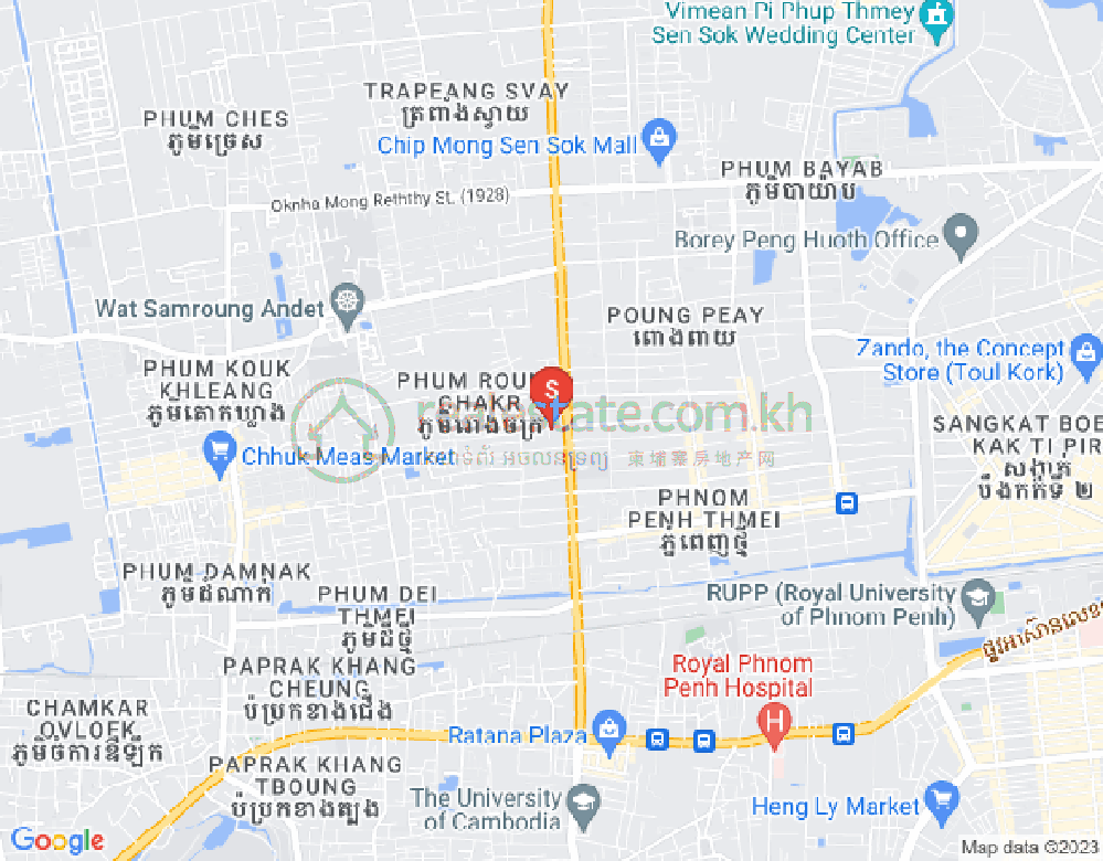 新金边, 森速区, 金边地图