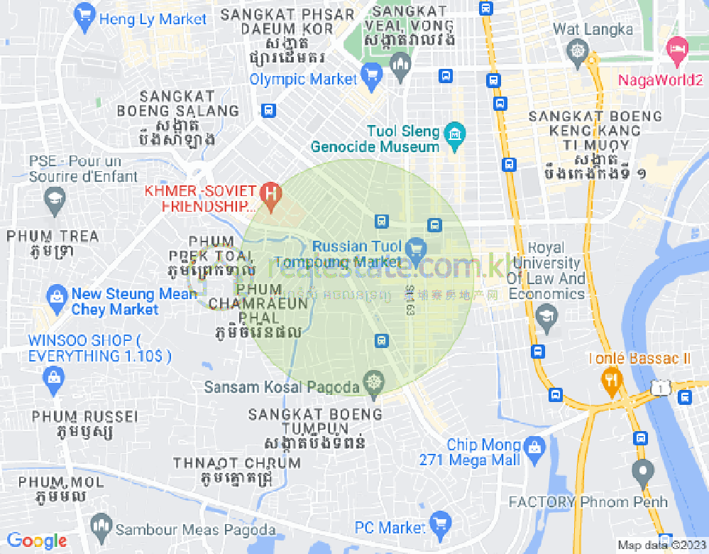 ផែនទី ទួលទំពូង១, ចំការមន, ភ្នំពេញ
