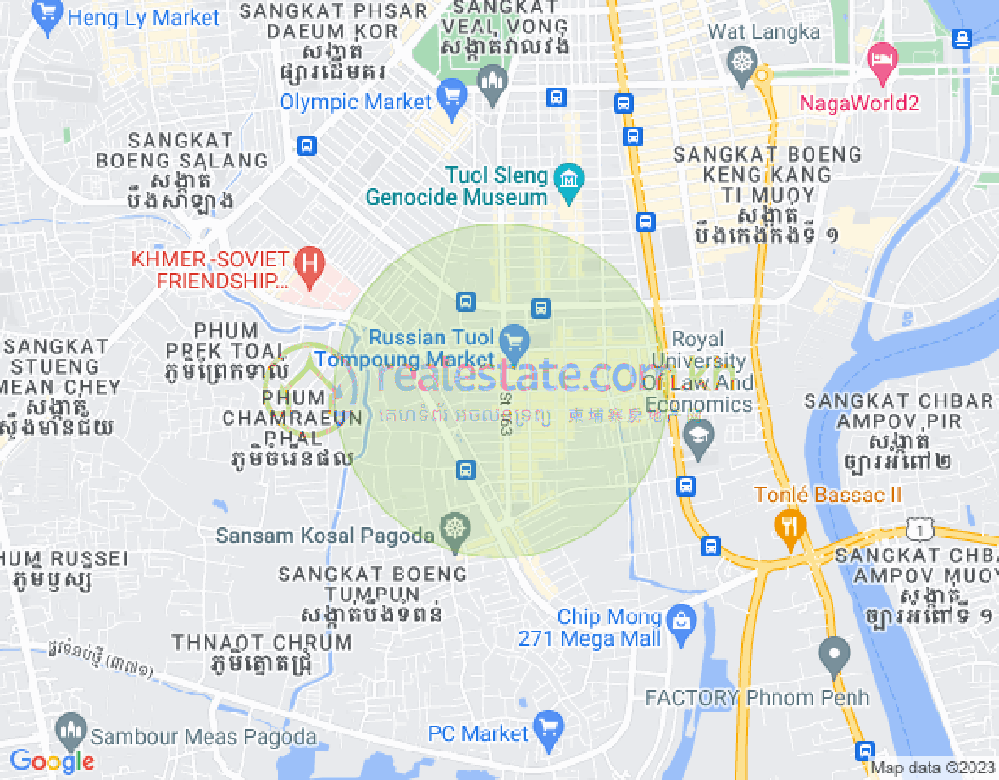 주더분1구역, 짬까몬, 프놈펜 지도