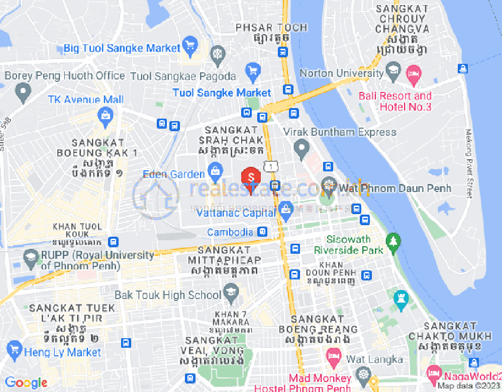 แผนที่ สระจก, ดวนป็ญ, พนมเปญ