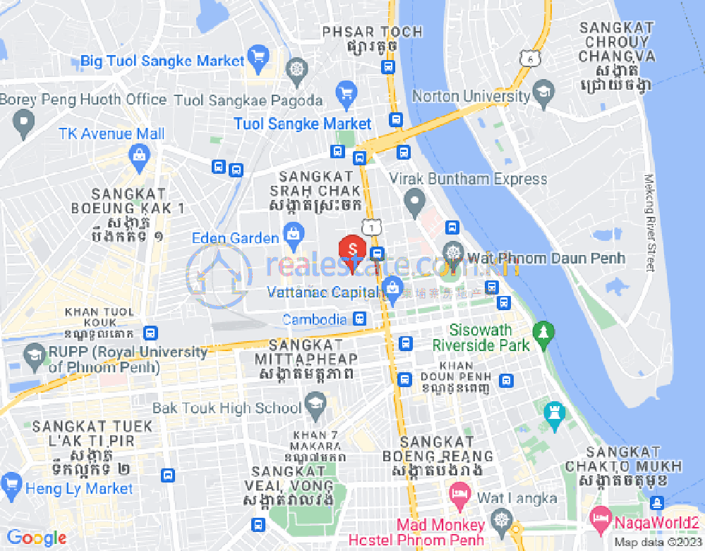 แผนที่ สระจก, ดวนป็ญ, พนมเปญ