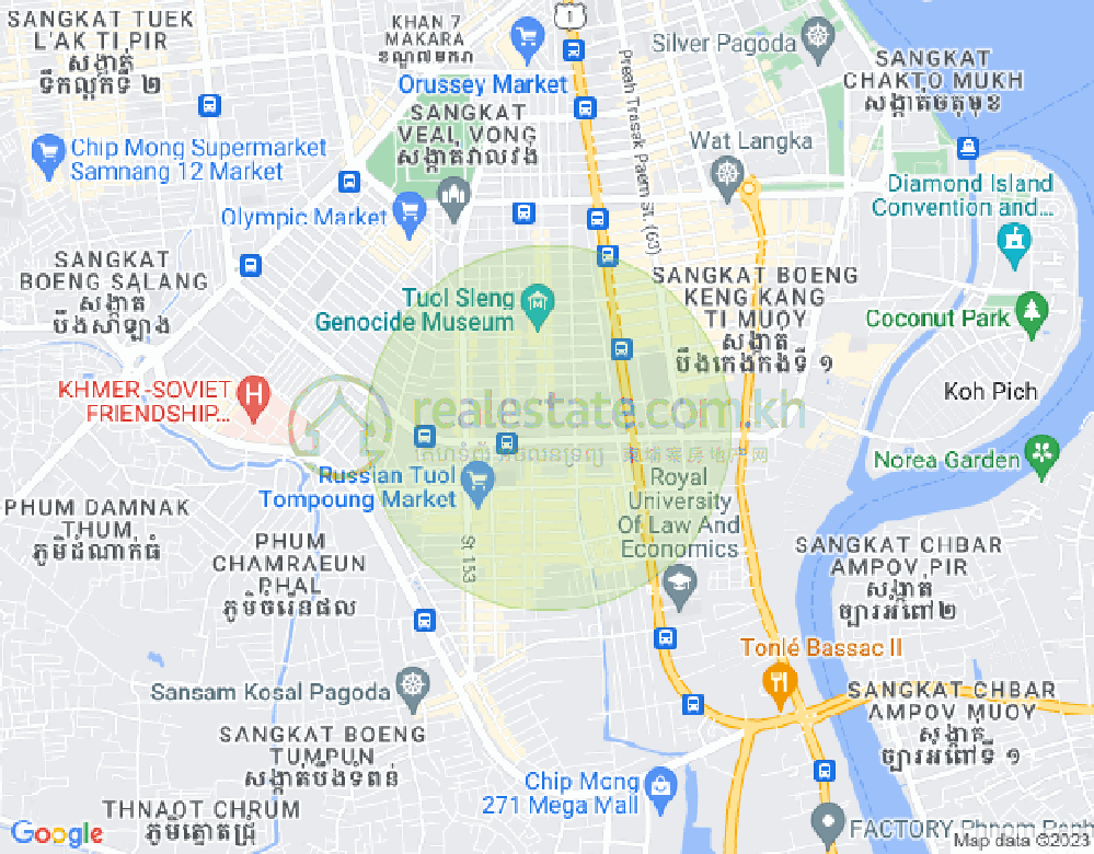 แผนที่ บีเคเค 3, บึงเกงกอง, พนมเปญ