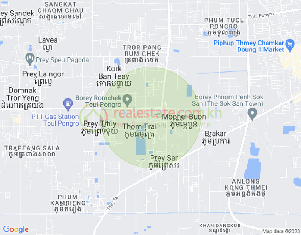 Mapa: Dangkao, Phnom Penh