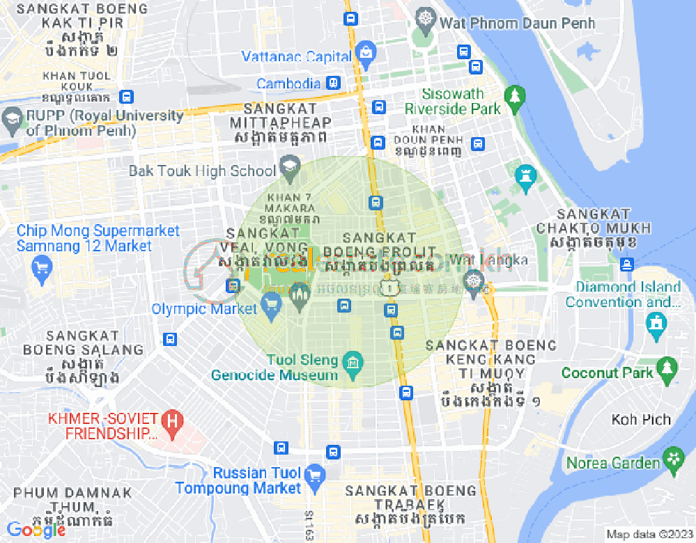Boeung Prolit分区, 马卡拉区, 金边地图