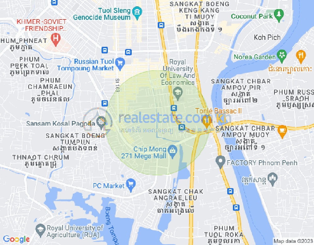 แผนที่ บีเคเค 2, บึงเกงกอง, พนมเปญ