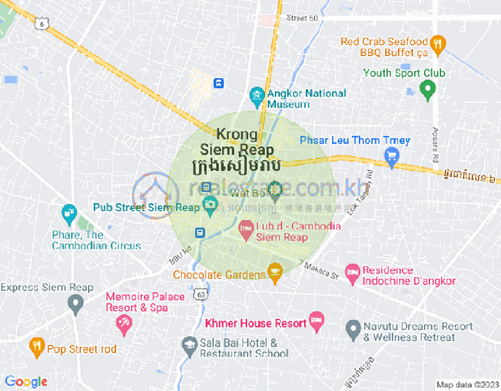 Map of Sala Kamraeuk, Siem Reap