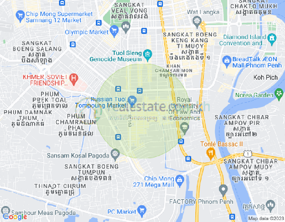 ផែនទី ទួលទំពូង១, ចំការមន, ភ្នំពេញ