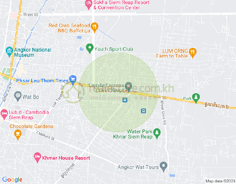 6 6, Sla Kram 分区, 暹粒地图