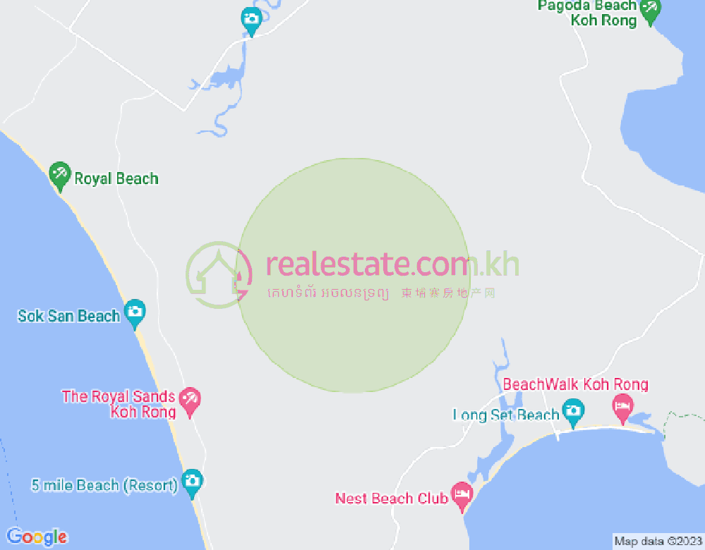 ផែនទី Koh Rong, ក្រុងព្រះសីហនុ