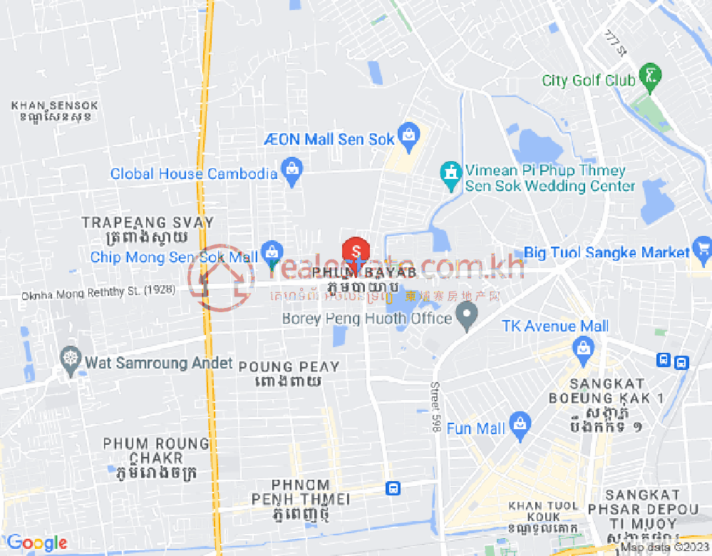 新金边, 森速区, 金边地图