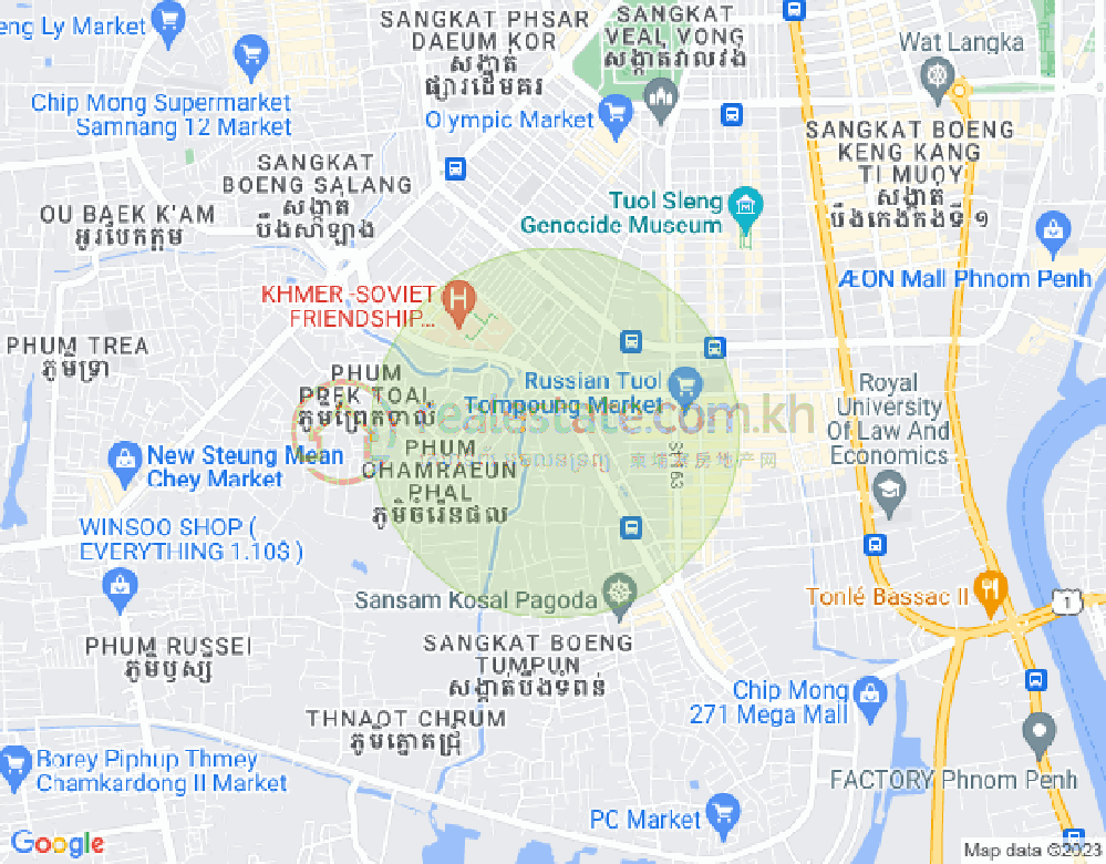 Mapa: Boeung Tumpun, Meanchey, Phnom Penh