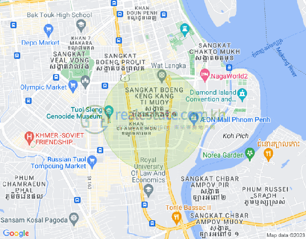 แผนที่ BKK 1, บึงเกงกอง, พนมเปญ