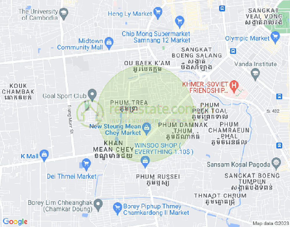 Mapa: Stueng Mean chey, Meanchey, Phnom Penh