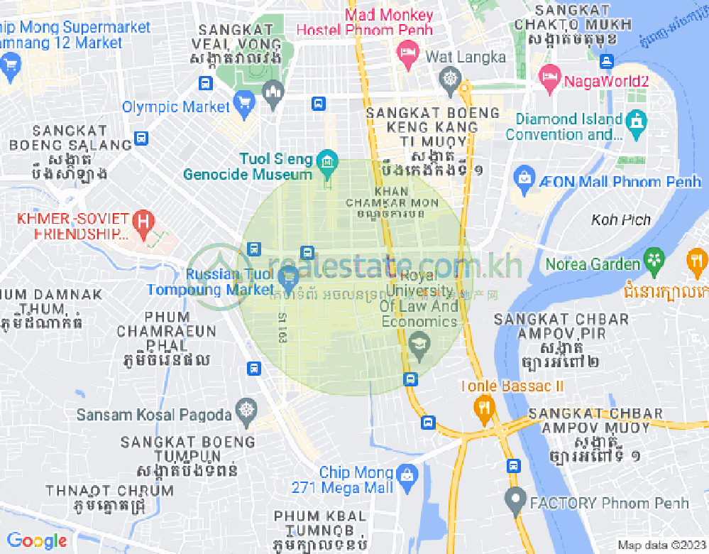 万禾密分区, 占卡蒙, 金边地图