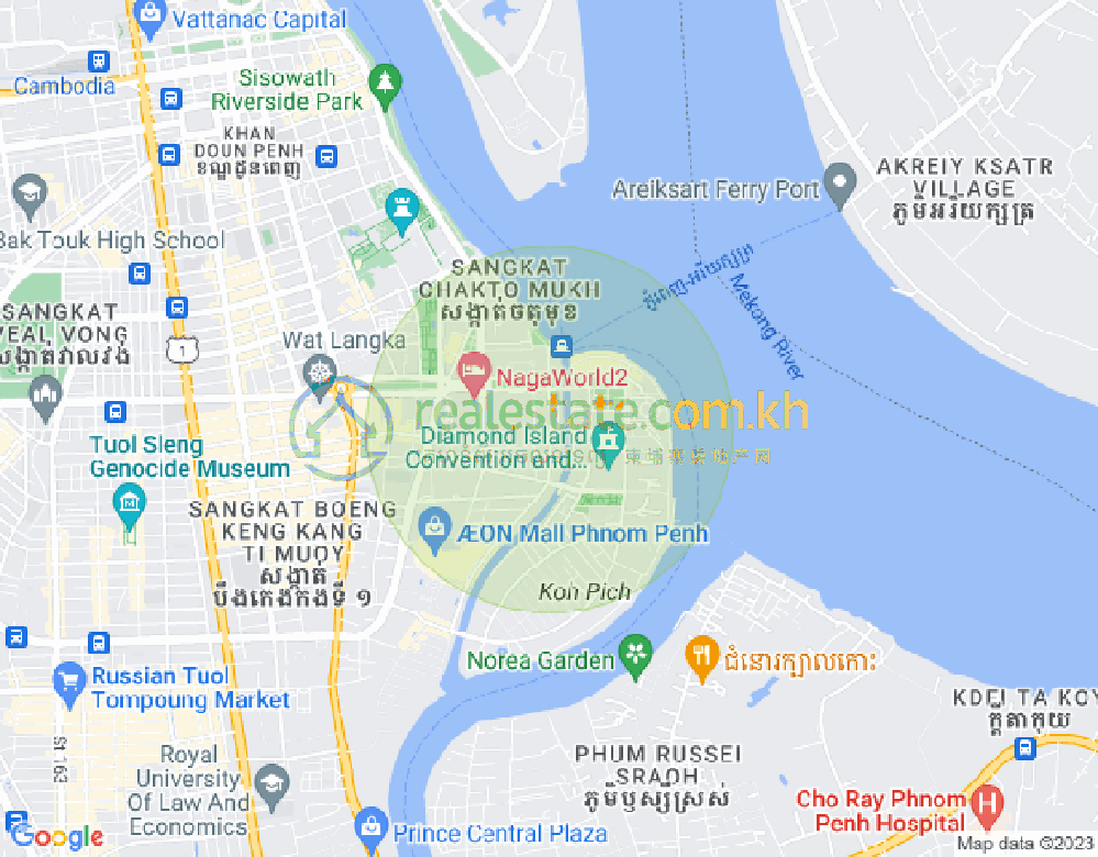 แผนที่ โตนเลบาสัก, จัมการมอน, พนมเปญ