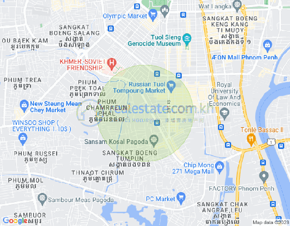 ផែនទី បឹងទំពុន, មានជ័យ, ភ្នំពេញ